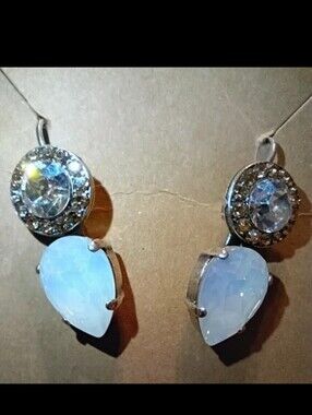Mariana opal & Austrian crystal Earrings